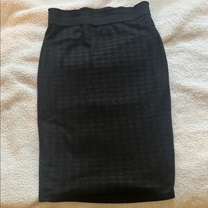 Tea n Rose Elegant Black Pencil Skirt